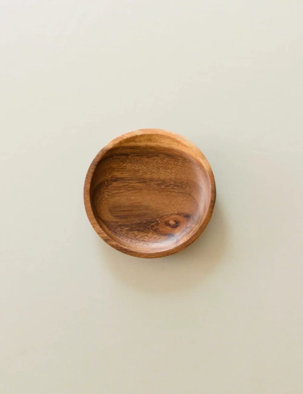 Acacia Round 6 Wood Plate - Snack Plate
