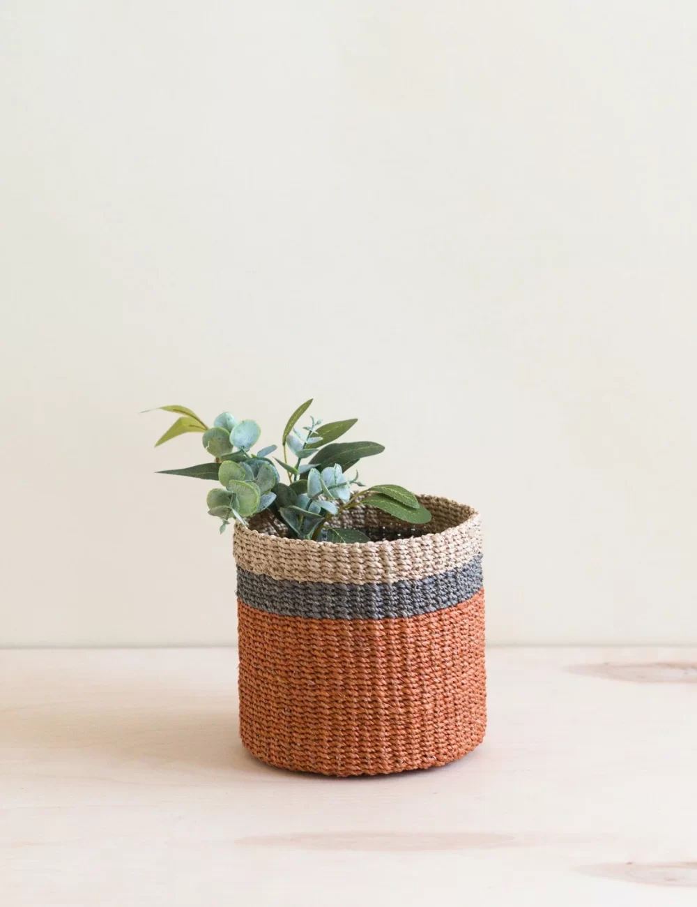 Coral Tabletop Mini Basket - Handwoven Baskets