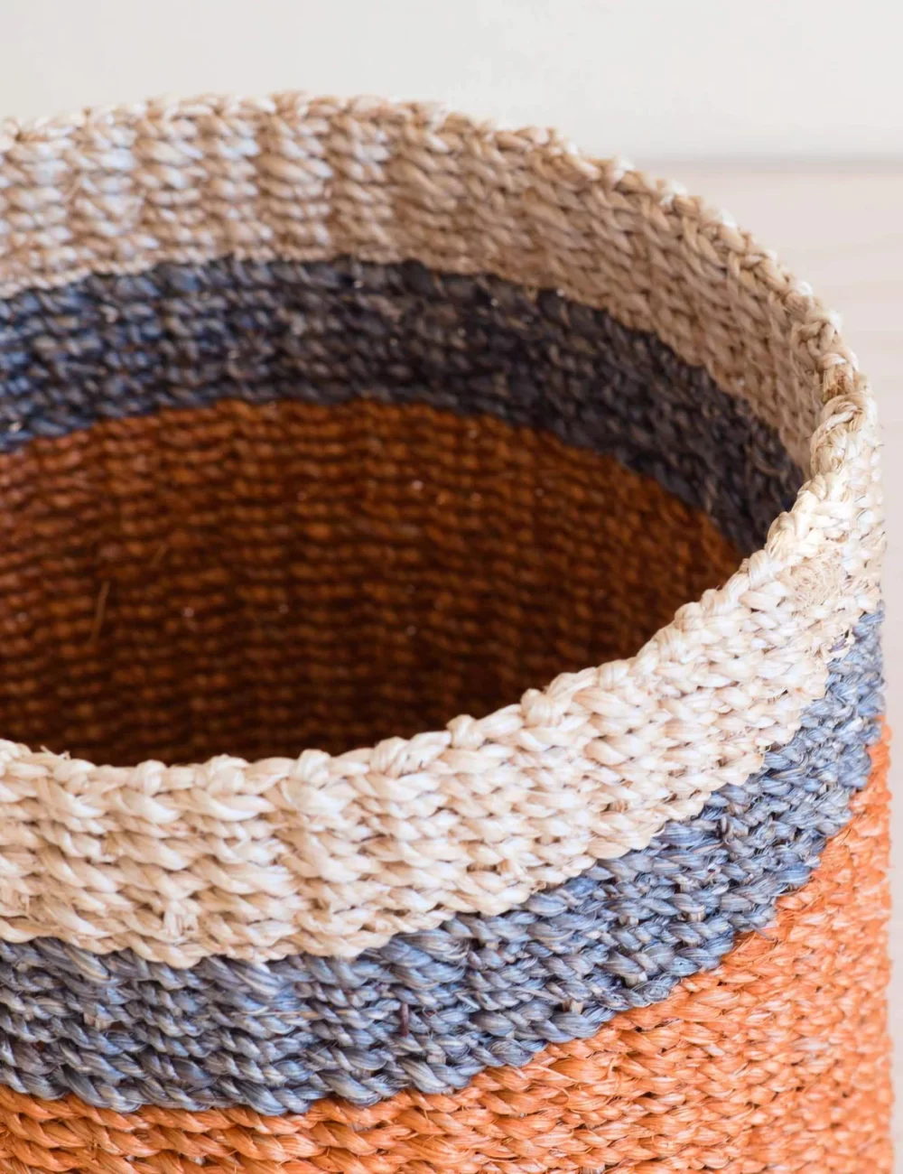 Coral Tabletop Mini Basket - Handwoven Baskets - Image 2