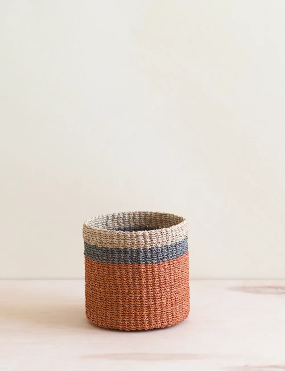 Coral Tabletop Mini Basket - Handwoven Baskets - Image 4