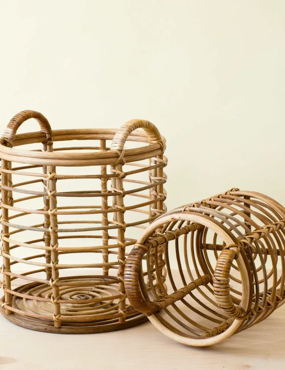Rattan Cylinder Basket - Storage Baskets, set of 2  LIKHÂ - Image 3